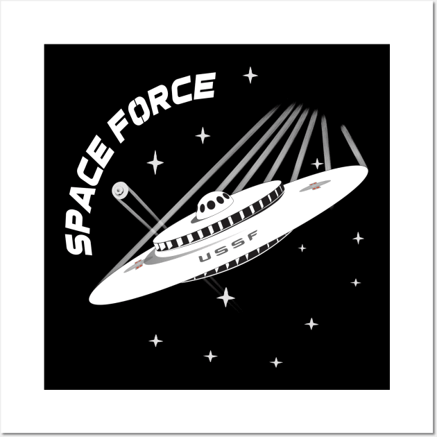 Space Force - The Mothership Wall Art by SunGraphicsLab